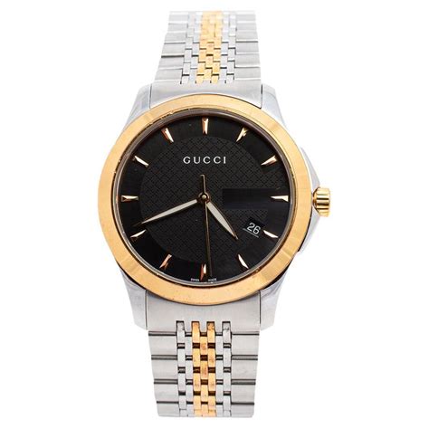 gucci watch his and hers|Gucci 126.4 watch stainless steel.